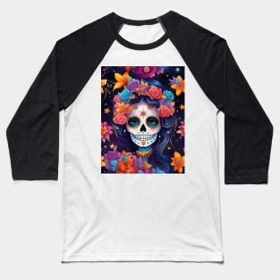 Colorful Catrina Baseball T-Shirt